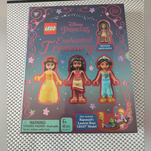 Lego Disney Princess Enchanted Treasury: Rapunzel's Lantern Boat, Moana Mini Dol